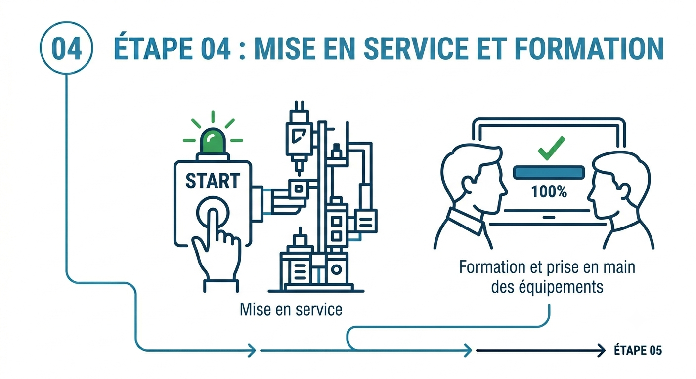 Étape 04 : Mise en service et formation